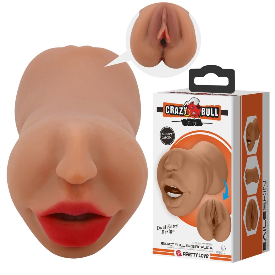 Двосторонній мастурбатор - Crazy Bull Zoey Masturbator Latin