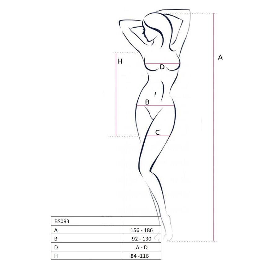 Бодистокинг-платье с глубоким воротом Passion BS093 white, длинные рукава