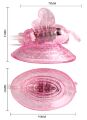 Вакуумная помпа для клитора с вибростимуляцией BAILE - BUTTERFLY CLITORAL PUMP, BI-010125R