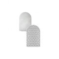 Мини мастурбатор нереалистичный Tenga Pocket Hexa-Brick, с рельефом, белый
