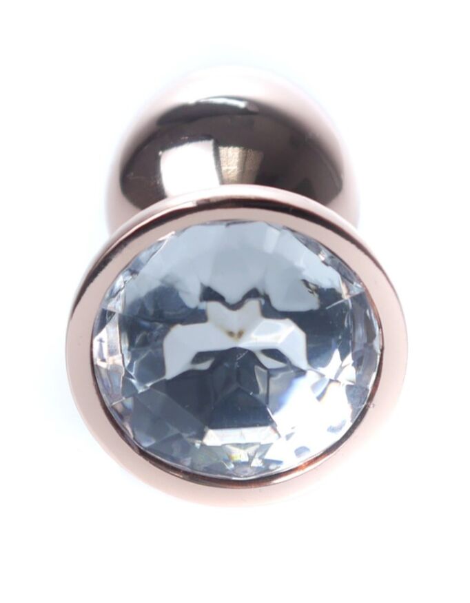 Анальна пробка - Jewellery Red Gold PLUG- Clear