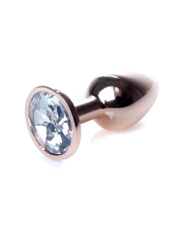 Анальна пробка - Jewellery Red Gold PLUG- Clear