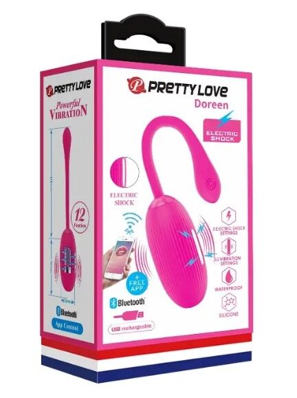 Виброяйцо с электростимуляцией, управляемое смартфоном Pretty Love - Doreen