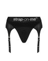 Трусики для страпона з підв’язками для панчіх Strap-On-Me REBEL HARNESS - XS