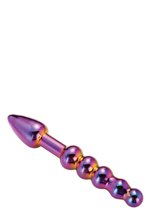 DT21834 Стеклянный анальный стимулятор Dream Toys GLAMOUR GLASS RIDGED ANAL DILDO