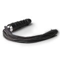 Фаллоимитатор реалистичный Easytoys с прикрепленным флогером, черный Flogger Dildo