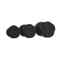 Набор силиконовых анальных пробок BMS Roses Til’ Dawn Silicone Anal Plug Kit Starter Kit Black