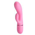 Розкішний блідо-рожевий вібратор 2в1 в сучасному дизайні Pretty Love Marski Vibrator Pink