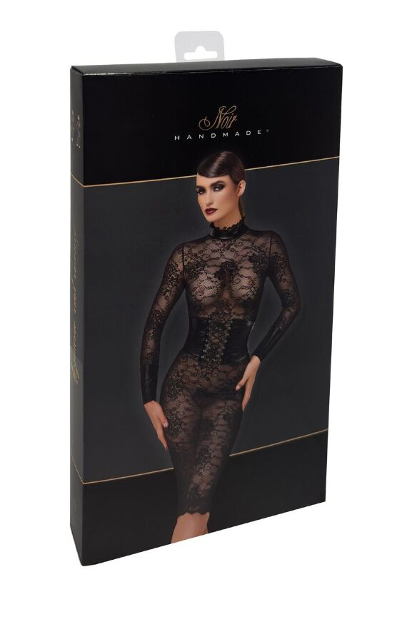 Платье Noir Handmade F375 Noirelle Lace Corset Midi dress L