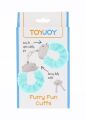 Наручники с голубим мехом Toy Joy