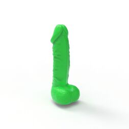 Крафтове мило-член з присоскою Чистий Кайф MEDIUM Green, натуральне