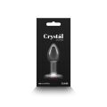 Стеклянная анальная пробка NS Novelties Crystal - Desires - Red Heart - Small