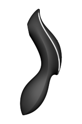Двойной вибратор с вакуумной стимуляцией SATISFYER CURVY TRINITY 2 BLACK