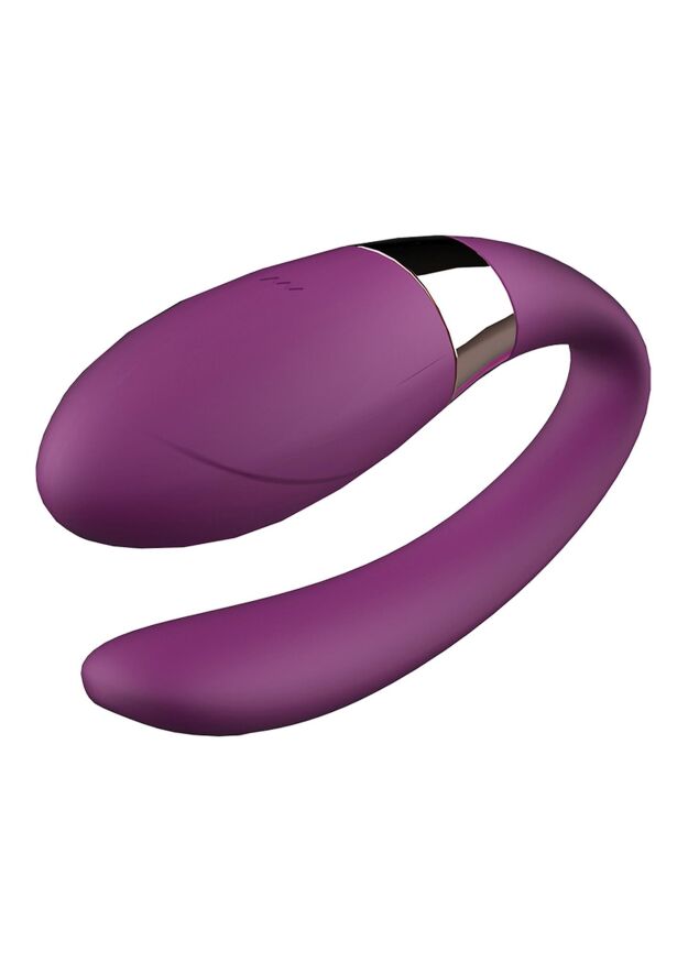 Вібратор для пар - V-Vibe Purple, USB, 7 Function, Remote Control