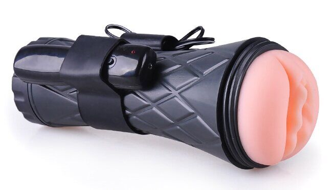 Вагина - мастурбатор с вибрацией Boss Series: Vibrating Vagina cyber skin - Latarka, BS6000025