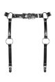 Гартери Obsessive A741 garter belt black O/S, штучна шкіра