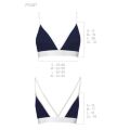 Спортивный топ с двойными бретелями PS007 TOP navy blue M - Passion