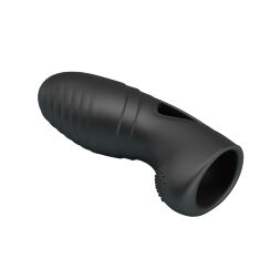 Чорна насадка на палець з вбудованим віброелементами Pretty Love Alan Finger Vibrator Black