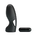 Чорна насадка на палець з вбудованим віброелементами Pretty Love Alan Finger Vibrator Black