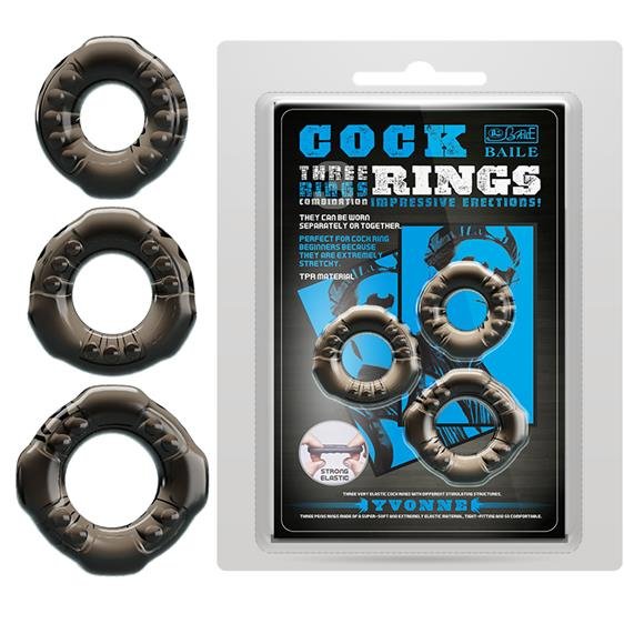 Набор эрекционных колец - Cock Rings Yvonne
