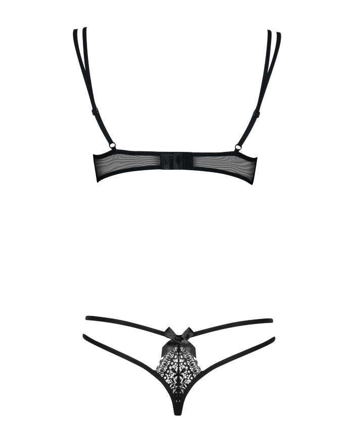 Комплект білизни - Obsessive Intensa Set Black - S/M
