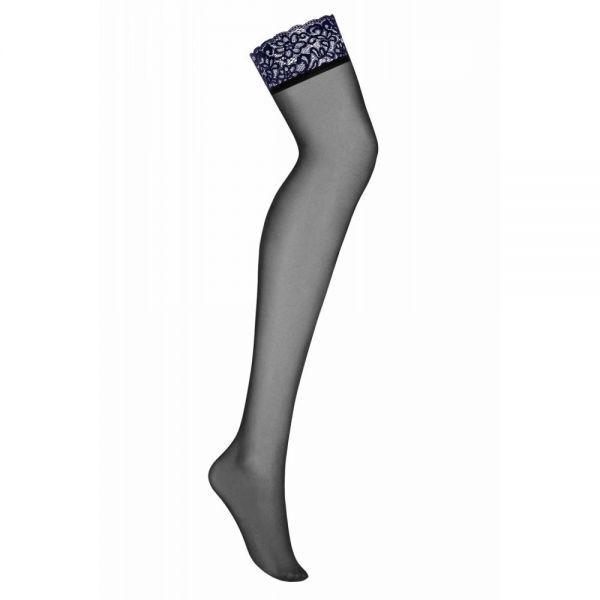 Чулки Obsessive Drimera stockings blue L/XL