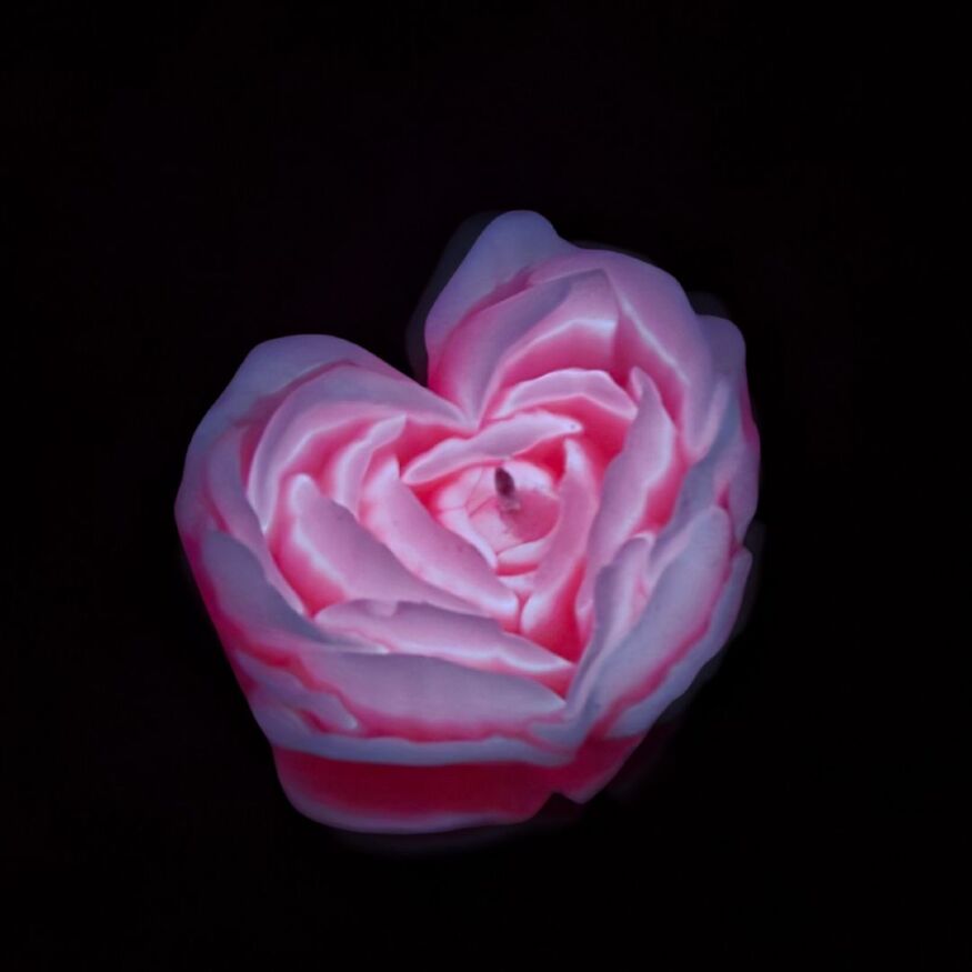 Свеча люминисцентная низкотемпературная GlowKink розовая, L