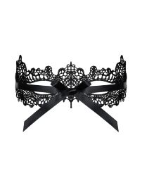 Мереживна маска Obsessive A701 mask, єдиний розмір, чорна
