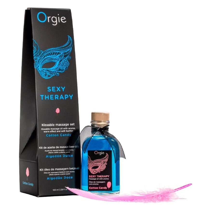 Розкішний набір для еротичного масажу - Orgie Sexy Therapy Cotton Candy, 100 мл