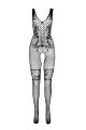 Комбинезон Passion BS069, с открытым доступом, black