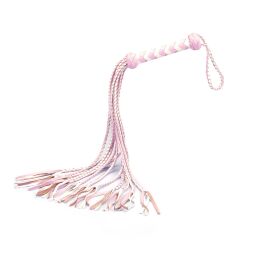 Флоггер Liebe Seele White &amp; Pink Leather Whip