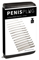 Набор уретральных стимуляторов - PenisPlug 14-Piece Dilator Set