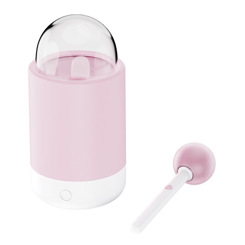 Вибратор-конфетка на палочке KISSTOY Pink Pop, зарядный кейс-ночник, 10 режимов вибрации