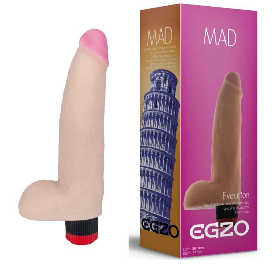 Вібратор EGZO Ciberskin V002 ( 20 см х 4,7 см )