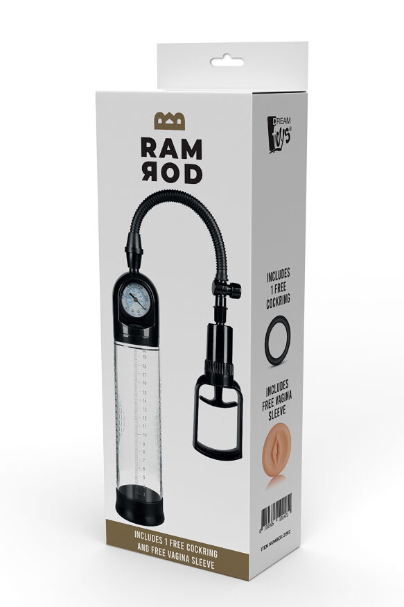 Вакуумная помпа для пениса Dream Toys RAMROD DELUXE PENIS PUMP