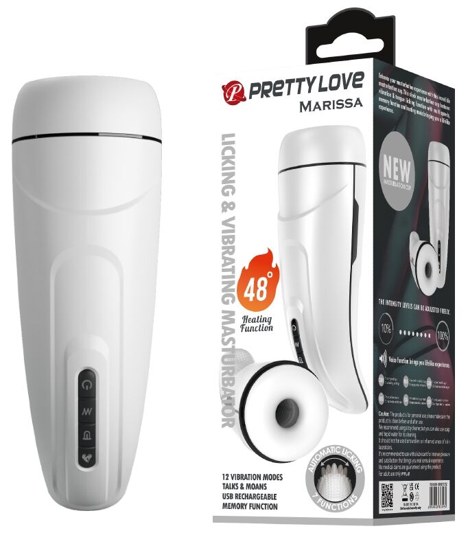 Автоматический премиум мастурбатор c функциями памяти и подогрева Pretty Love -  MARISSA, BM-00900T73Z