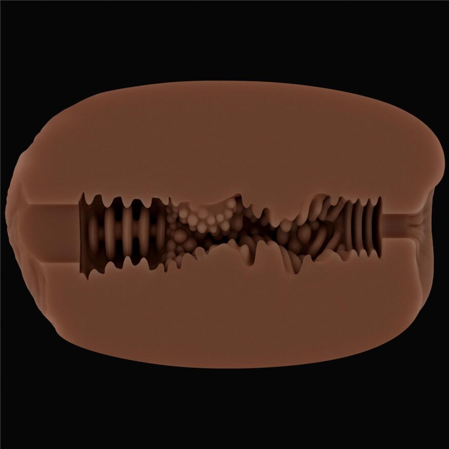 Мастурбатор - Slider Double-Ended Masturbator Vagina and Anus Brown
