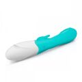 GVO003 Вибратор-кролик Leda Good Vibes Only, силиконовый, голубой, 20 х 3.2 см