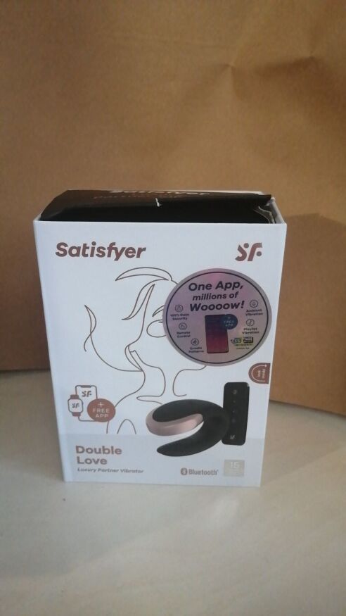 Смарт-вибратор для пар Satisfyer Double Love (Black) (мятая упаковка!!!)