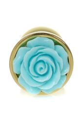 Анальна пробка - Jewellery Gold PLUG ROSE- Light Blue