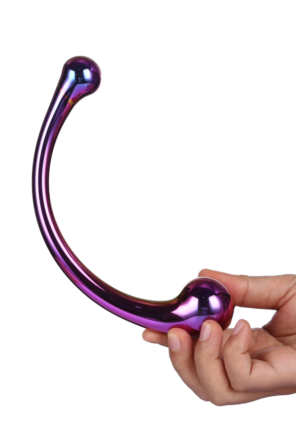 DT21836 Изогнутый стеклянный фаллоимитатор Dream Toys GLAMOUR GLASS CURVED BIG WAND