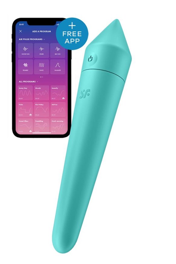 Мощная вибропуля с функцией управления смартфоном Satisfyer Ultra Power Bullet 8 TURQUOISE