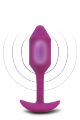 Анальная пробка с вибрацией Snug Plug 2 B-Vibe, силиконовая, розовая