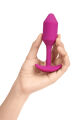 Анальная пробка с вибрацией Snug Plug 2 B-Vibe, силиконовая, розовая