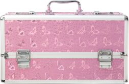 Большой кейс для хранения секс-игрушек BMS Factory Large Lokable Vibrator Case Pink, кодовый замок