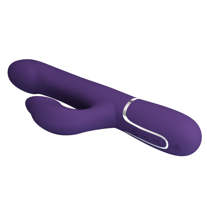 Вибромассажер с поступательным движением серии Pretty Love - Falin Twinkled Tenderness Dark Purple 7 vibration functions 4 rolling functions, BW-500012-2