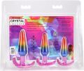 Набор анальных пробок Doc Johnson Crystal Jellies - Anal Trainer Set - Rainbow (мятая упаковка!!!)
