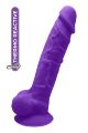 Фаллоимитатор реалистичный Dream Toys Real Love на присоске с мошонкой, фиолетовый