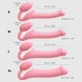 Безремневой страпон Strap-On-Me Rose XL, полностью регулируемый, диаметр 4,5см