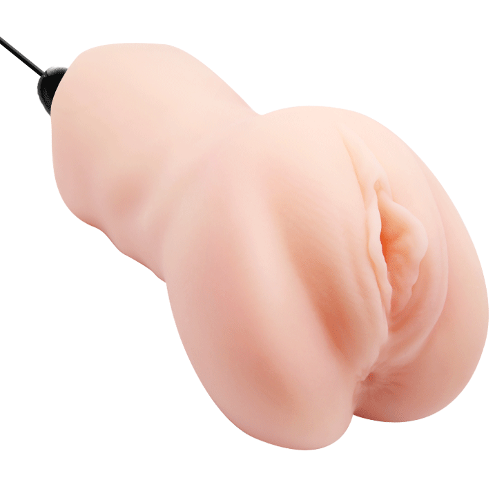 Мастурбатор с вибрацией CRAZY BULL - Realistic Pocket Pussy, BM-009228Z